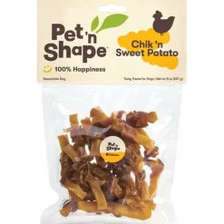 Pet 'n Shape Chick 'n Sweet Potato Jerky Wrapped Treats For Dogs (8 oz)