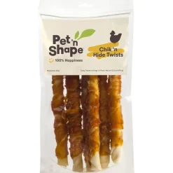 Pet 'n Shape Chik 'n Hide Twists Chicken Wrapped Rawhide Treats For Dogs