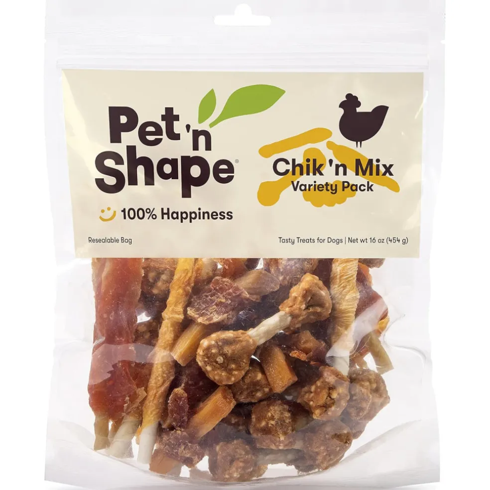 Pet ‘n Shape Chik ‘n Mix Variety Pack Treats For Dogs (16 oz)