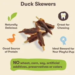 Pet 'n Shape Duck Skewers Treats For Dogs (16 oz)