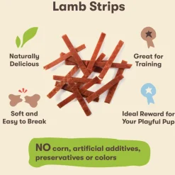 Pet 'n Shape Lamb Strips Treats For Dogs (3 oz)