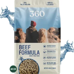 360 Pet Nutrition Beef Formula Freeze-Dried Raw Dog Food