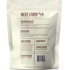360 Pet Nutrition Beef Liver Freeze-Dried Raw Dog Treats, 4-oz