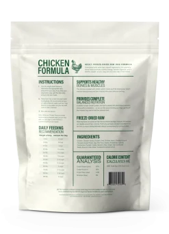 360 Pet Nutrition Chicken Freeze-Dried Raw Complete Meal for Adult Dogs