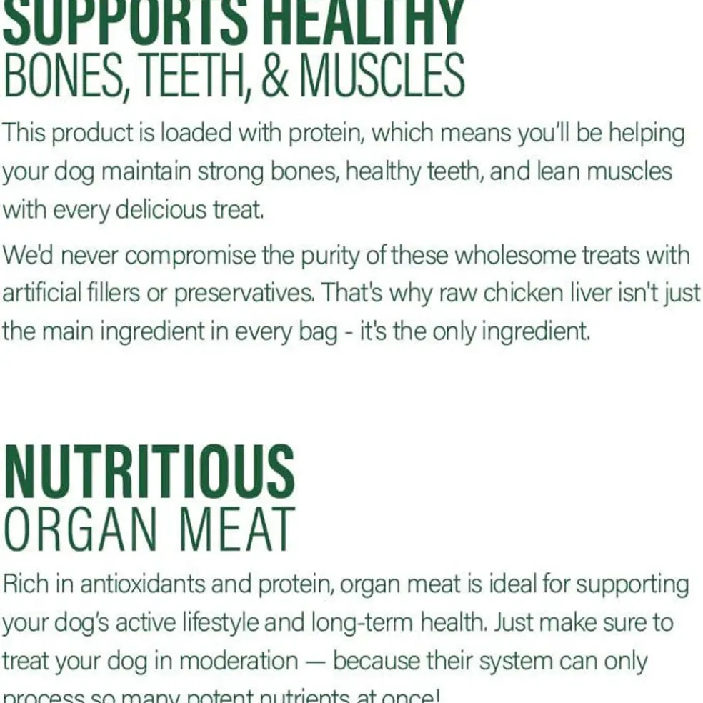 360 Pet Nutrition Chicken Liver Freeze-Dried Raw Dog Food, 4-oz