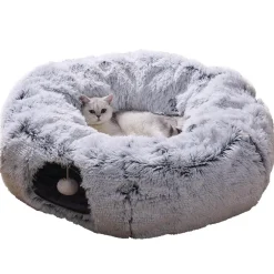 PetPals Khione Interactive Tunnel Toy For Cats - Grey