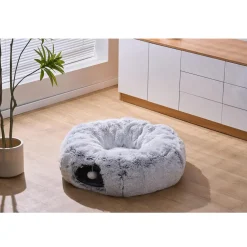 PetPals Khione Interactive Tunnel Toy For Cats - Grey