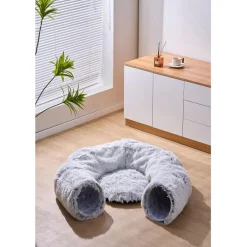 PetPals Khione Interactive Tunnel Toy For Cats - Grey