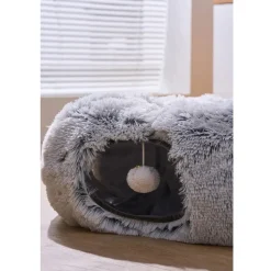 PetPals Khione Interactive Tunnel Toy For Cats - Grey