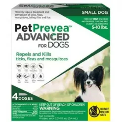 PetPrevea Advanced Topical Treatment for Dogs 5-10 lbs (4 doses)