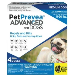 PetPrevea Advanced Topical Treatment for Dogs 11-20 lbs (4 doses)