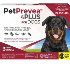 PetPrevea Plus Topical Treatment for Dogs 89-132 lbs