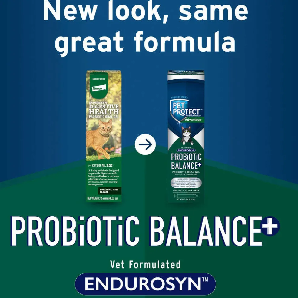 Pet Protect Probiotic Balance Plus Oral Gel Endurosyn for Cats, Chicken & Fish Flavor, 15g