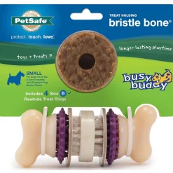 Petsafe Busy Buddy Bristle Bone Treat Dispenser Dog Chew Toy