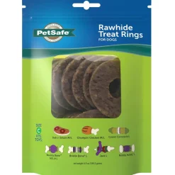 Petsafe Busy Buddy Natural Rawhide Rings Dog Treats