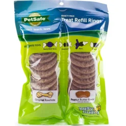Petsafe Busy Buddy Peanut Butter & Rawhide Variety Pack Refill Rings Dog Treat