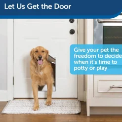 PetSafe Freedom Aluminum Pet Door for Dogs & Cats, White