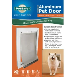 PetSafe Freedom Aluminum Pet Door for Dogs & Cats, White