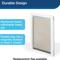 PetSafe Freedom Aluminum Pet Door for Dogs & Cats, White