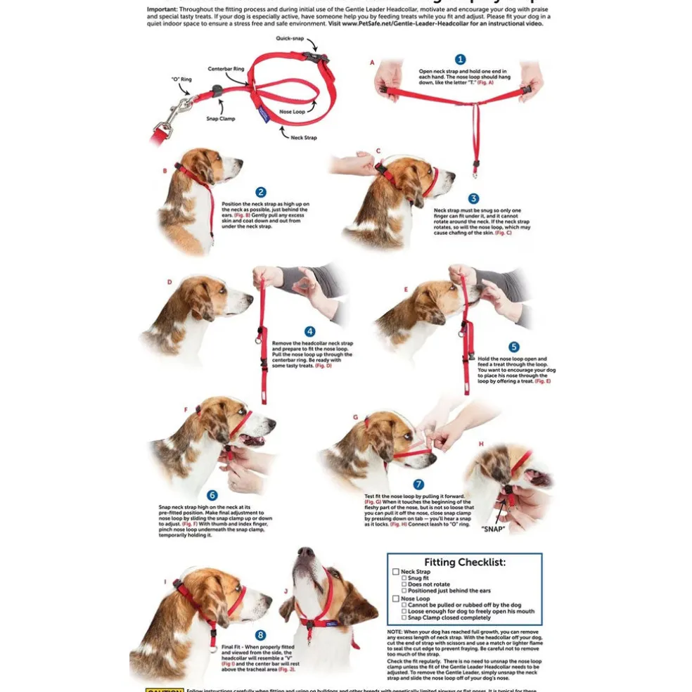 PetSafe Gentle Leader Headcollar for Dogs, Red