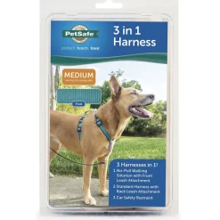 PetSafe 3-in-1 Dog Harness with Car Control Strap, Teal