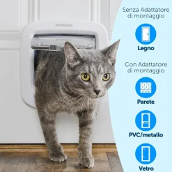 PetSafe Microchip Entry Cat Flap Door, White