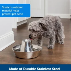 PetSafe Seaside Stainless Steel Water Fountain, 60-oz