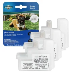PetSafe Unscented Replacement Spray Cartridges for Spray Dog Bark & Training Collar, 3 count