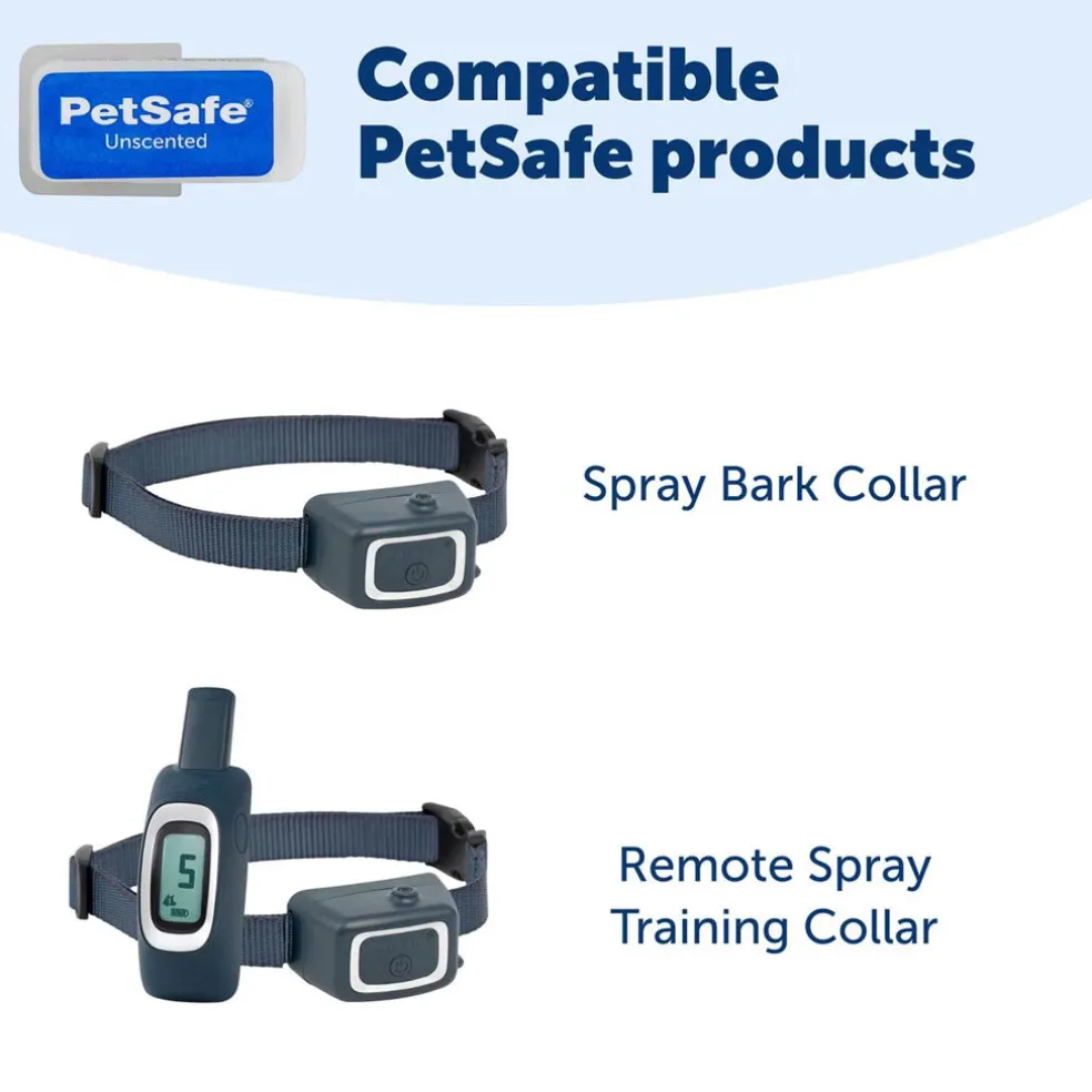 PetSafe Unscented Replacement Spray Cartridges for Spray Dog Bark & Training Collar, 3 count