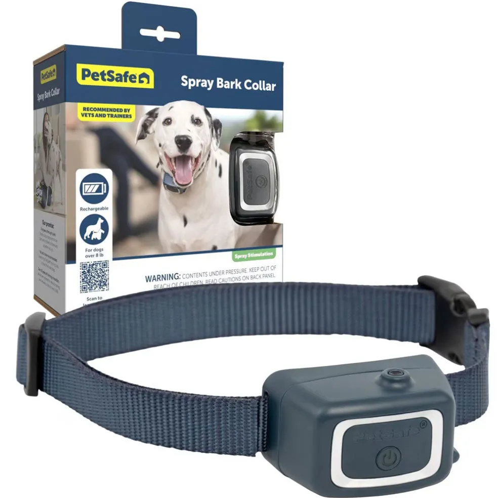 PetSafe Water Resistant Rechargeable Spray Dog Bark Collar with Disposable Spray Cartridges