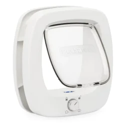 PetSafe 4-Way Locking Plastic Big Cat Door, White