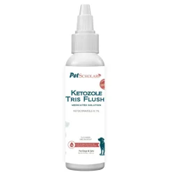 Pet Scholars Ketozole Tris Flush Anti-fungal Cleansing Solution, 12 fl oz