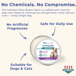 Pet Scholars Soothing Natural Shea Butter Balm for Dogs & Cats
