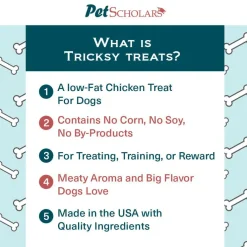 Pet Scholars Tricksy Treats Chicken Chews for Dogs (4 oz)