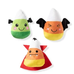 Petshop By Fringe Studio Candy Corns Small Toy For Dogs Set (3 pieces)