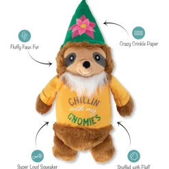 PetShop by Fringe Studio Chillin' With My Gnomies Sloth Plush Toy For Dogs