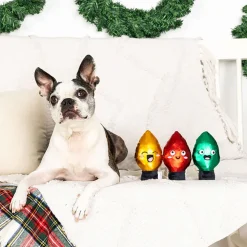 PetShop by Fringe Studio Light Up My Life Short Dog Toy Set, Small, 3-piece
