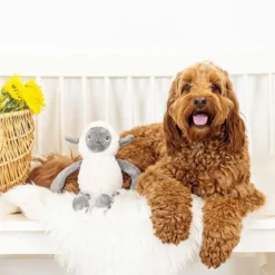 PetShop by Fringe Studio Little Lamby Plush Dog Toy