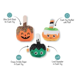 PetShop by Fringe Studio No Trick Just Treat Dog Toy Set, Small, 3-count