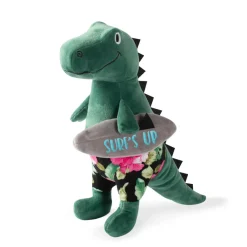 PetShop by Fringe Studio Surfer Bro Rex Dinosaur Plush Toy For Dogs