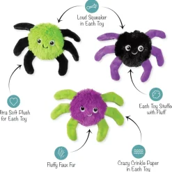 PetShop by Fringe Studio Webed in Mischief Dog Toy Set (3 pack)