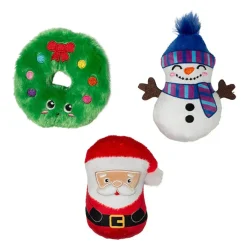 PetShop by Fringe Studio We Have Great Chemis-Tree Plush Dog Toy Set, Small, 3-piece