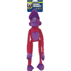Petsport USA Momo Monkey Plush Dog Toy Assorted 14"