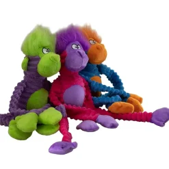 Petsport USA Momo Monkey Plush Dog Toy Assorted 14
