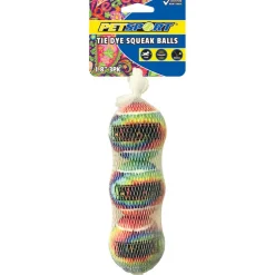 Petsport USA Tie Dye Squeak Ball Dog Toy