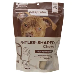 PetsPrefer Antler-Shaped Dental Chews For Dogs (8 chews)