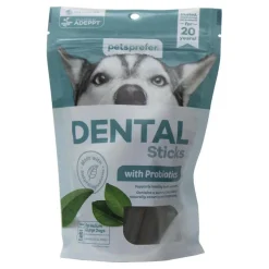 PetsPrefer Dental Sticks with Probiotics for Medium & Large Dogs (10 count)