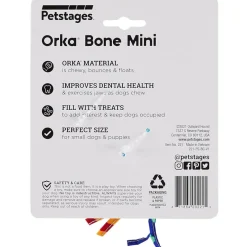 Petstages ORKA Bone Dog Toy Assorted, Mini