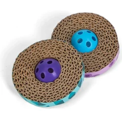 Petstages Spin & Scratch Cat Toy Multi-Color, 1-count