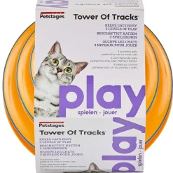 Petstages Tower of Tracks Cat Toy, Orange